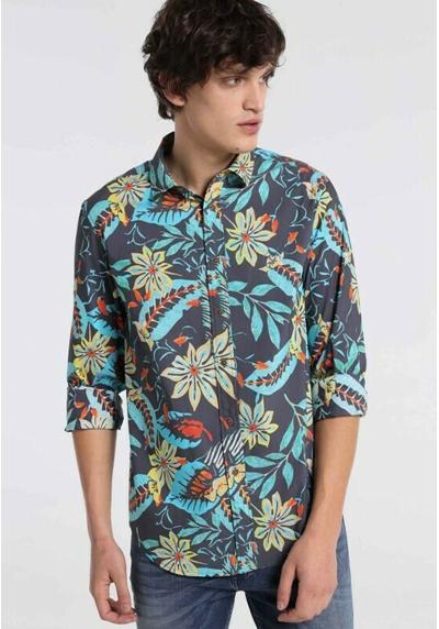 Рубашка LANGE ARMEL FULL PRINT TROPICAL COLOR KOMPFO