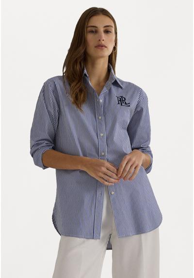 Блуза-рубашка RELAXED FIT STRIPED STRETCH COTTON SHIRT