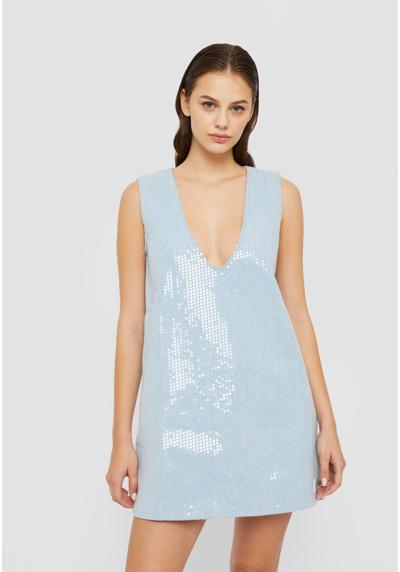 Коктельное платье LOW V-NECK SEQUINS DRESS