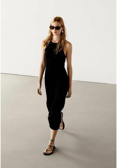 Трикотажное платье 100% COTTON RIBBED DRESS 06631533