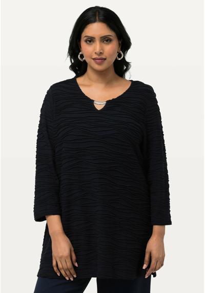 Кофта WAVE TEXTURED 3/4 SLEEVE NOTCH NECK