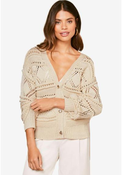 Трикотажный жакет LOOSE FIT CROCHET KNIT