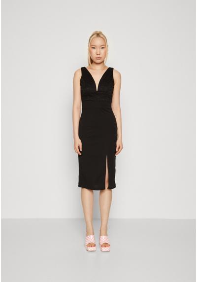 Трикотажное платье CELIA V NECK MIDI DRESS