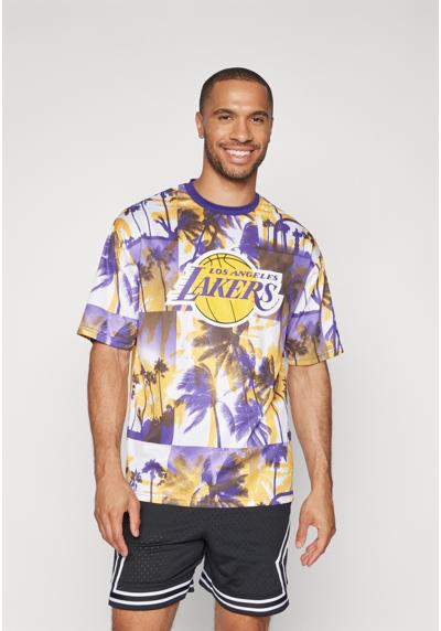 NBA LOS ANGELES LAKERS PALM TREE MESH TEE - Vereinsmannschaften