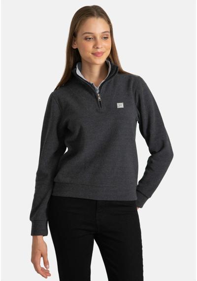 Пуловер DOUBLE NECK HALF ZIP SWEATSHIRT