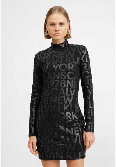 Трикотажное платье LOGO LONG SLEEVE DRESS