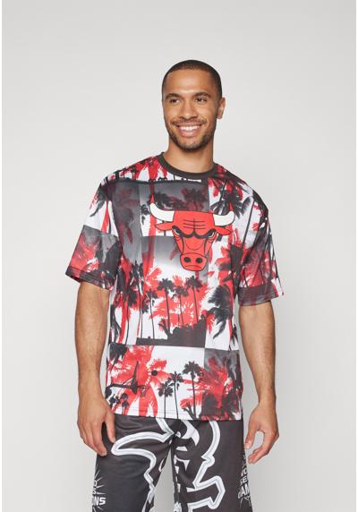 NBA CHICAGO BULLS PALM TREE MESH TEE - Vereinsmannschaften NBA CHICAGO BULLS PALM TREE MESH TEE