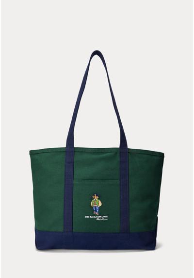 POLO BEAR CANVAS TOTE - Shopping Bag POLO BEAR CANVAS TOTE