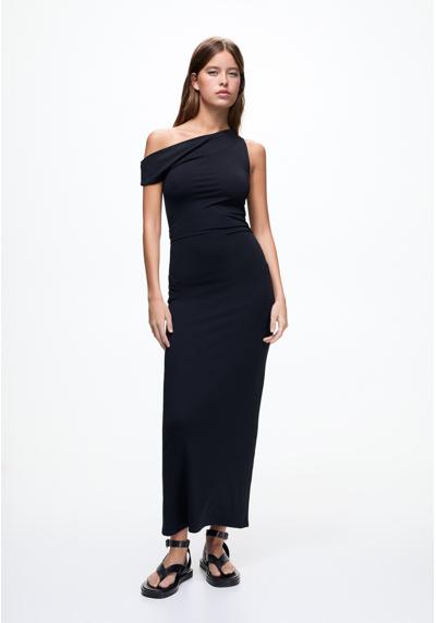 Трикотажное платье LONG WITH ASYMMETRIC NECKLINE