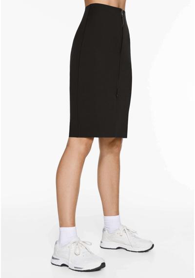 Юбка NEOPRENE EFFECT ZIPPED MIDI