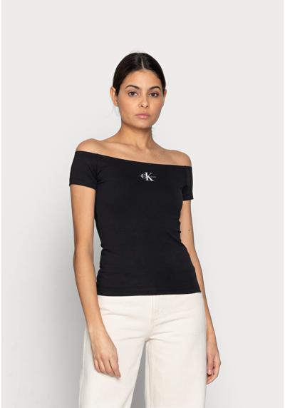 Футболка MONOGRAM SLIM BARDOT TOP