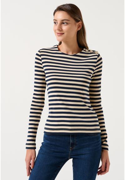 Кофта SLIM FIT CREW NECK STRIPED BLOUSE