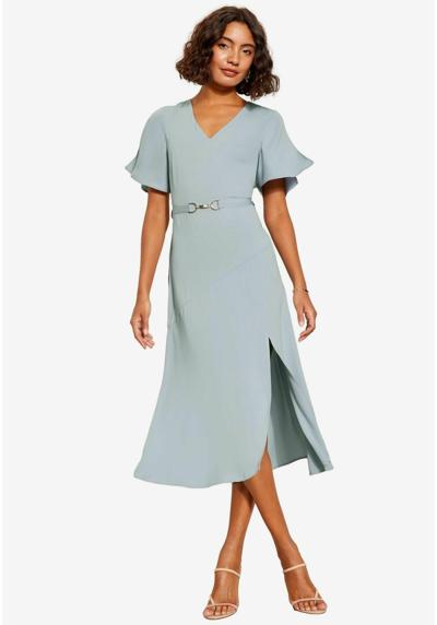 Платье TULIP SLEEVE RUCHED MIDI