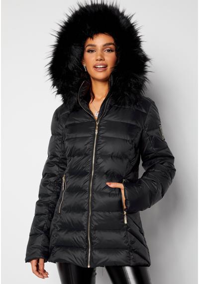 Пуховая куртка FUR HOODED DOWN JACKET