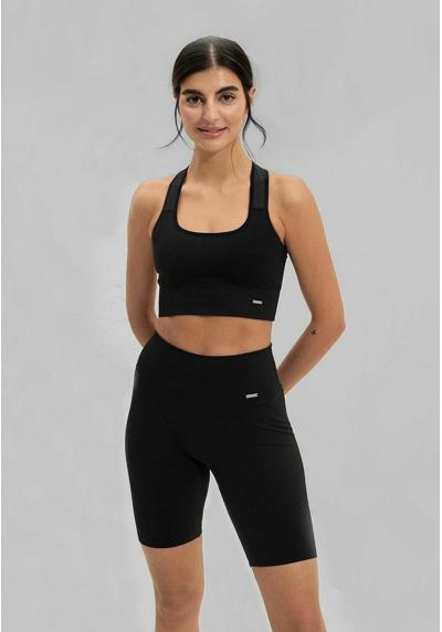 Леггинсы RIBBED HIGH SEAMLESS BIKER SHORT