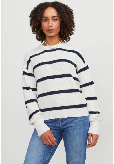 Пуловер MILA TWIST STRIPE CREW NECK