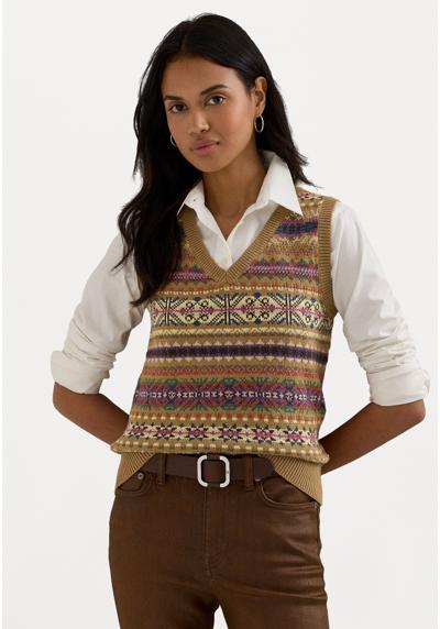 Пуловер FAIR ISLE COTTON LINEN SWEATER VEST