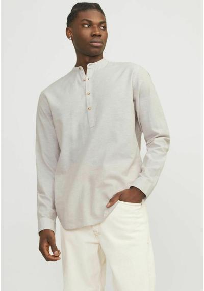 Рубашка JJESUMMER HALF PLACKET LINEN MIX SHIRT