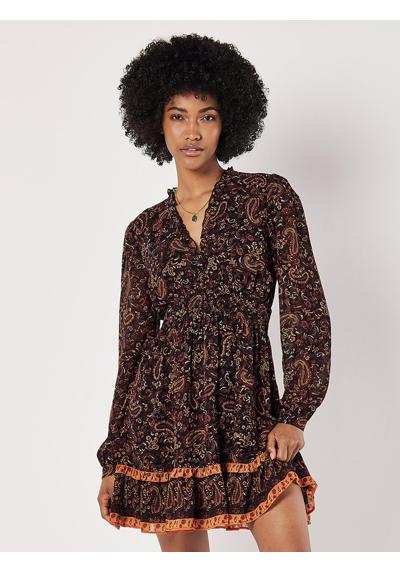 Платье APRICOT PAISLEY RUFFLE MINI DRESS