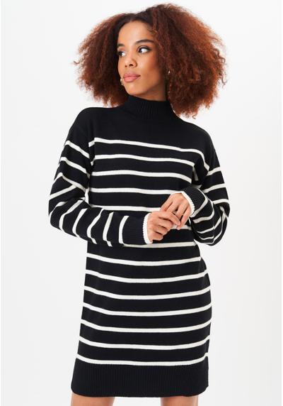 Трикотажное платье HIGH NECK STRIPE