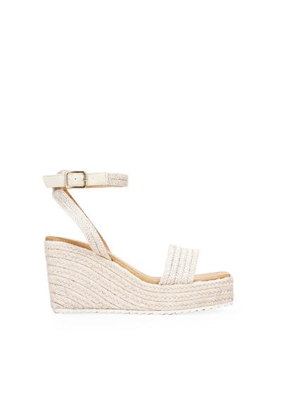 Босоножки SANDALIAS DE ESPARTO BEIGE CON CUNA