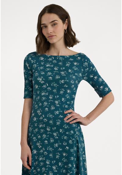 Трикотажное платье FLORAL STRETCH COTTON MIDI DRESS