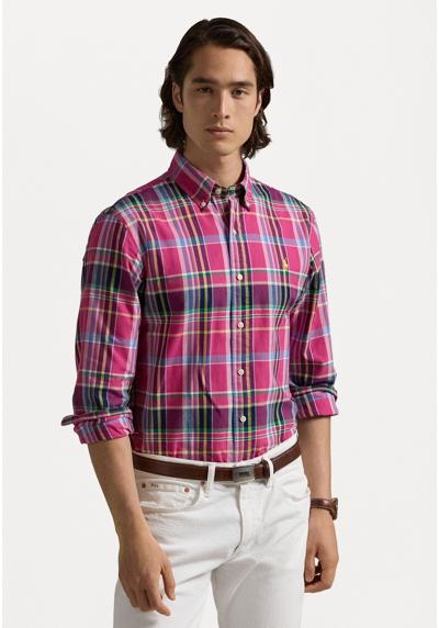 Рубашка CUSTOM FIT PLAID OXFORD SHIRT