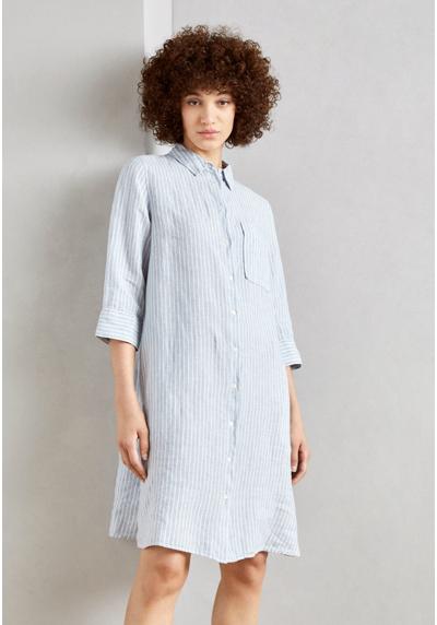 Платье-блузка SHIRT DRESS A-SHAPED SHORT LENGHT BREAST POCKET STRIPED