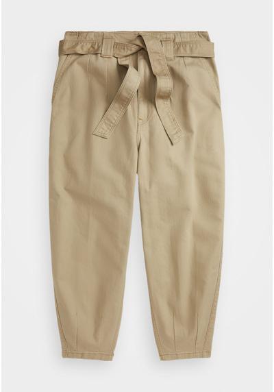 Брюки BELTED TWILL TAPERED CROP PANT