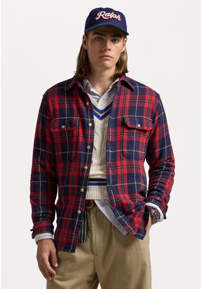 Рубашка CLASSIC FIT SUEDE PATCH PLAID WORKSHIRT