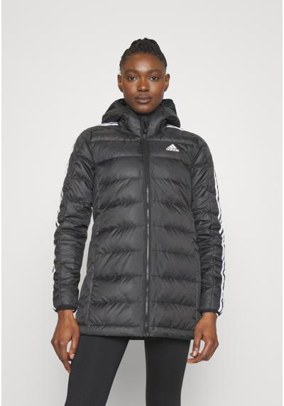 Пальто пуховое ESSENTIALS 3-STRIPES LIGHT DOWN HOODED