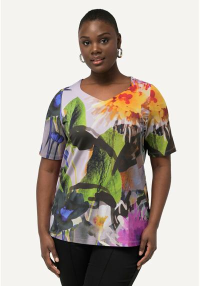 Блузка TROPICAL FLOWER SHORT SLEEVE SLINKY