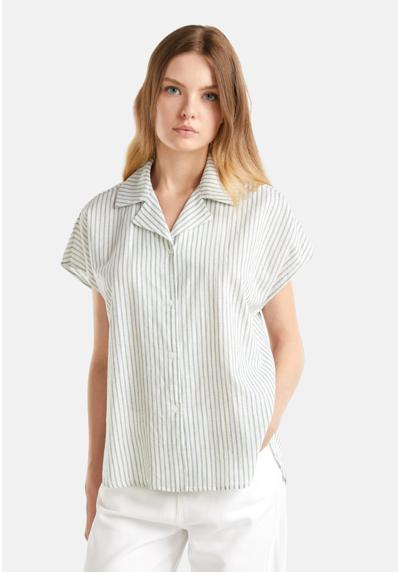 Блуза-рубашка STRIPED SHORT SLEEVE