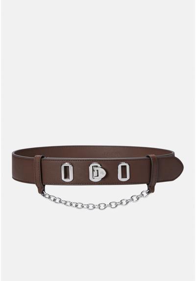 Ремень FLIP LOCK LEATHER WIDE BELT