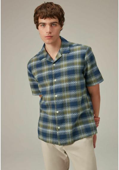 Джинсы TEXTURED CHECK SHORT SLEEVE WITH CUBAN COLLAR TEXTURED CHECK SHORT SLEEVE WITH CUBAN COLLAR