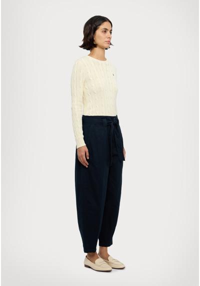 Брюки BELTED TWILL TAPERED CROP PANT