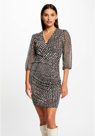 Платье-футляр DRAPED POLKA DOT PRINT