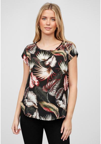 Блузка STRUKTUR MIT ZIPPER HINTEN TROPICAL