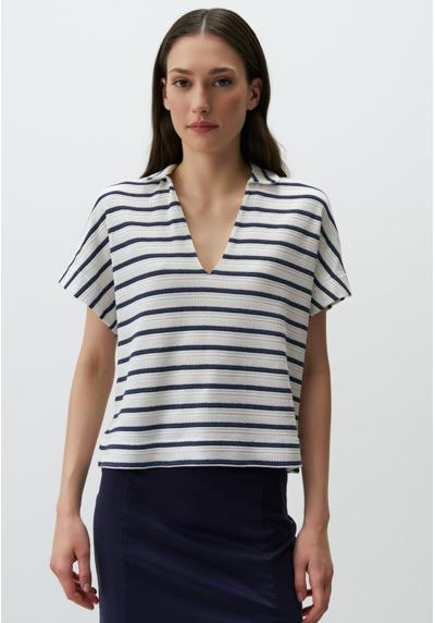 Футболка V-NECK SHORT SLEEVE STRIPED