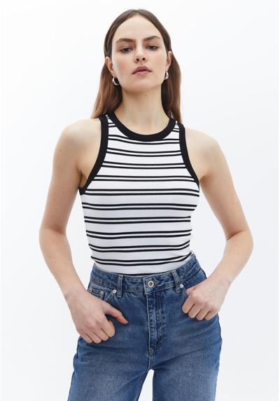 Топ NECK STRIPED SINGLET