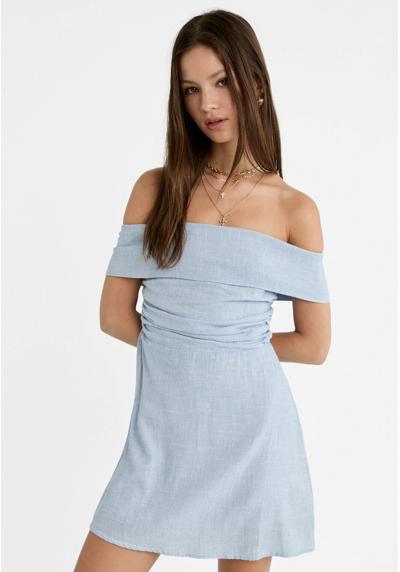 Платье SHORT STRIPED OFF-THE-SHOULDER