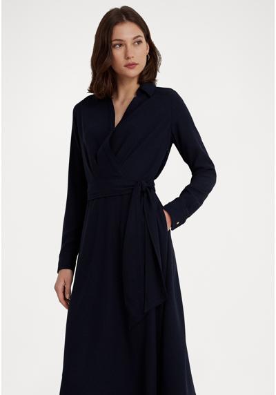 Платье LONG-SLEEVE GEORGETTE MIDI DRESS