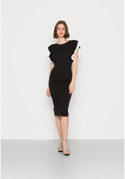 Коктельное платье KELLY RUFFLE SLEEVE MIDI DRESS