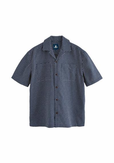 Рубашка TEXTURED SHORT SLEEVE WITH CUBAN COLLAR- REGULAR FIT