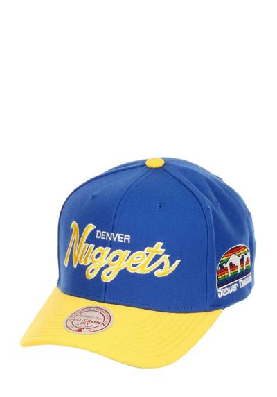 Кепка DENVER NUGGETS NBA TEAM SCRIPT VERSTELLBARE GEBOGENE SNAPBACK