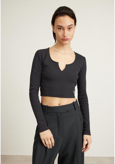 Кофта SPLIT COLLAR LONG SLEEVE