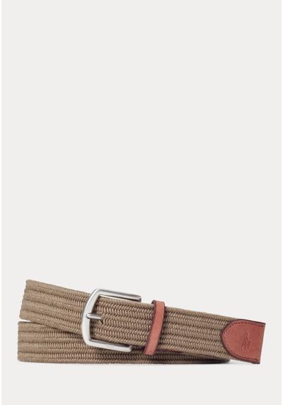 Ремень LEATHER TRIM BRAIDED BELT