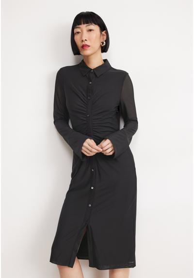 Коктельное платье BUTTON FRONT RUCHED MIDI