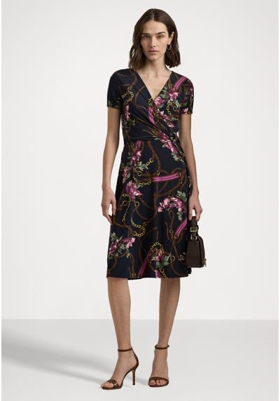 Трикотажное платье PRINT SURPLICE JERSEY DRESS