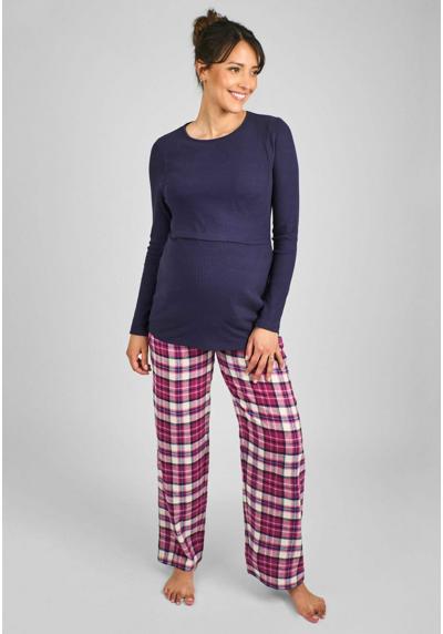 Ночное белье CHECK MATERNITY AND NURSING SET REGULAR FIT